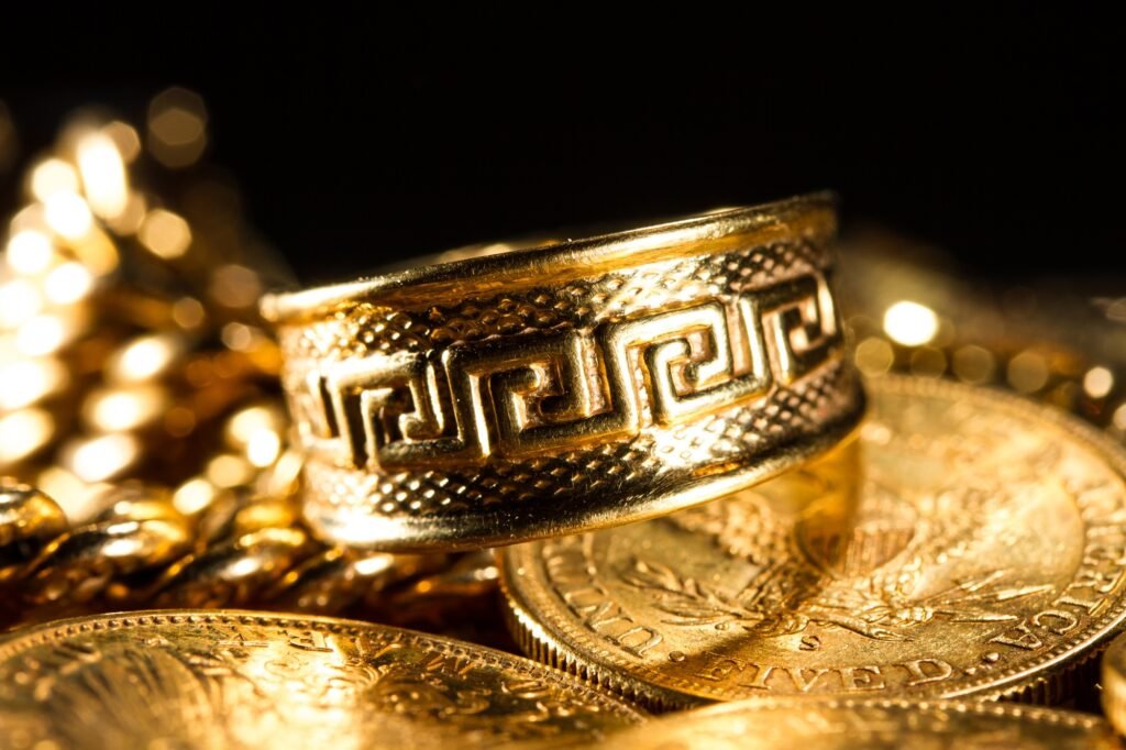 Jewels and gold coins